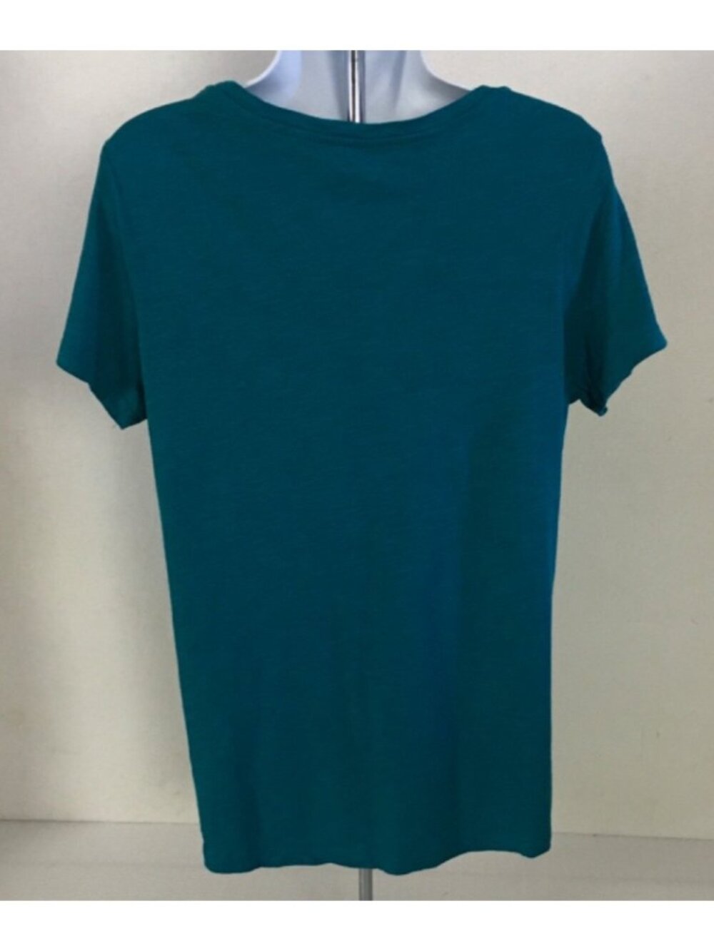 Eddie Bauer T shirt Women Size M Blue Scoop Neckline Short Sleeves Cotton Modal - Picture 4 of 13